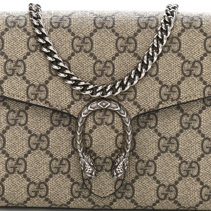 Gucci GG Supreme Monogram Mini Dionysus Chain Wallet Beige Taupe 8 of 11