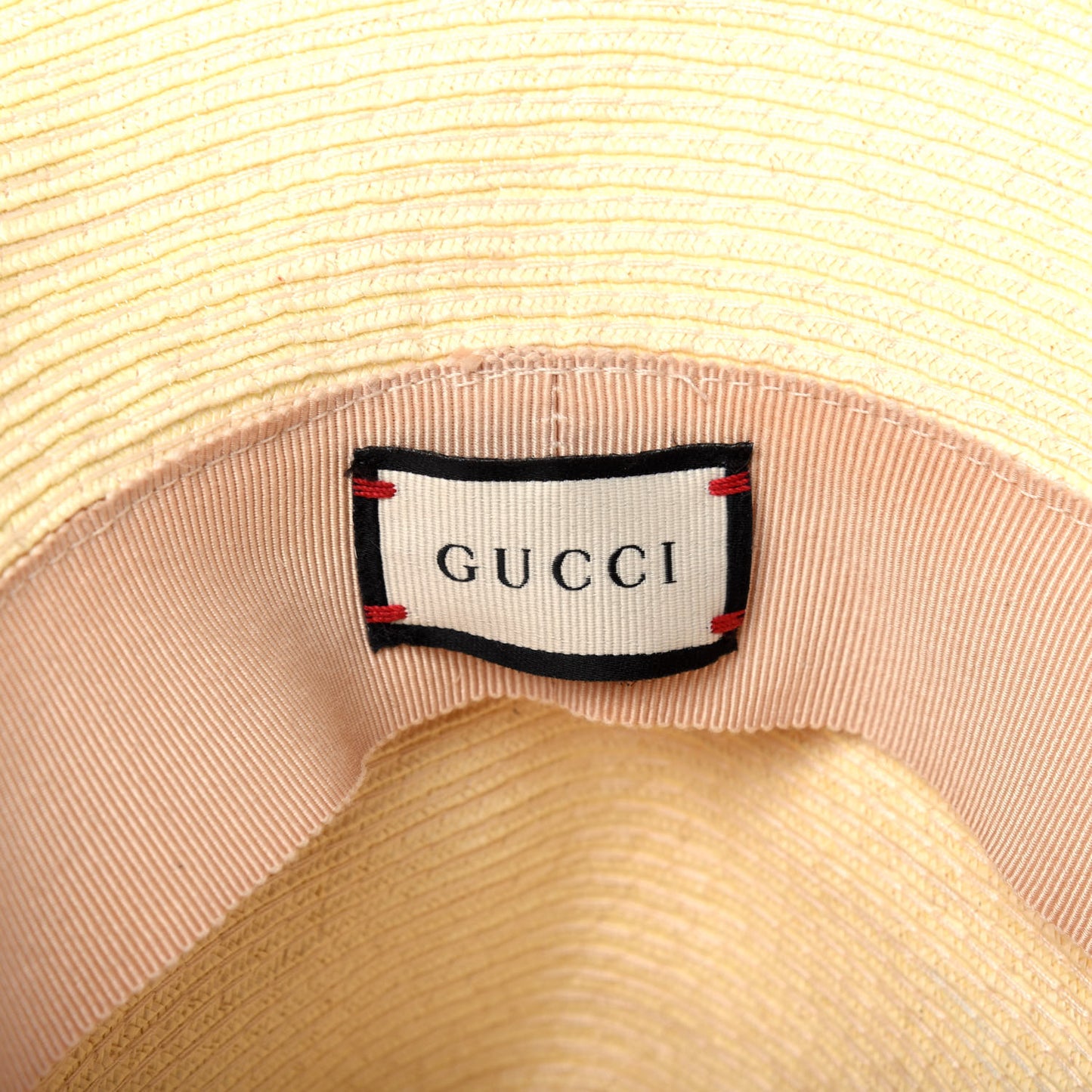 Raffia Double G Hat Ivory