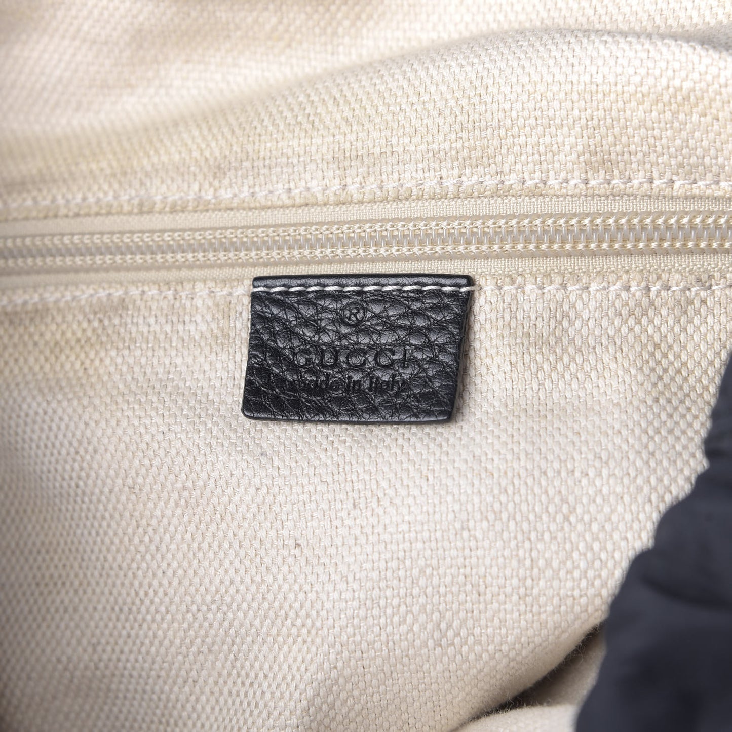 Calfskin Signature Web Backpack Black