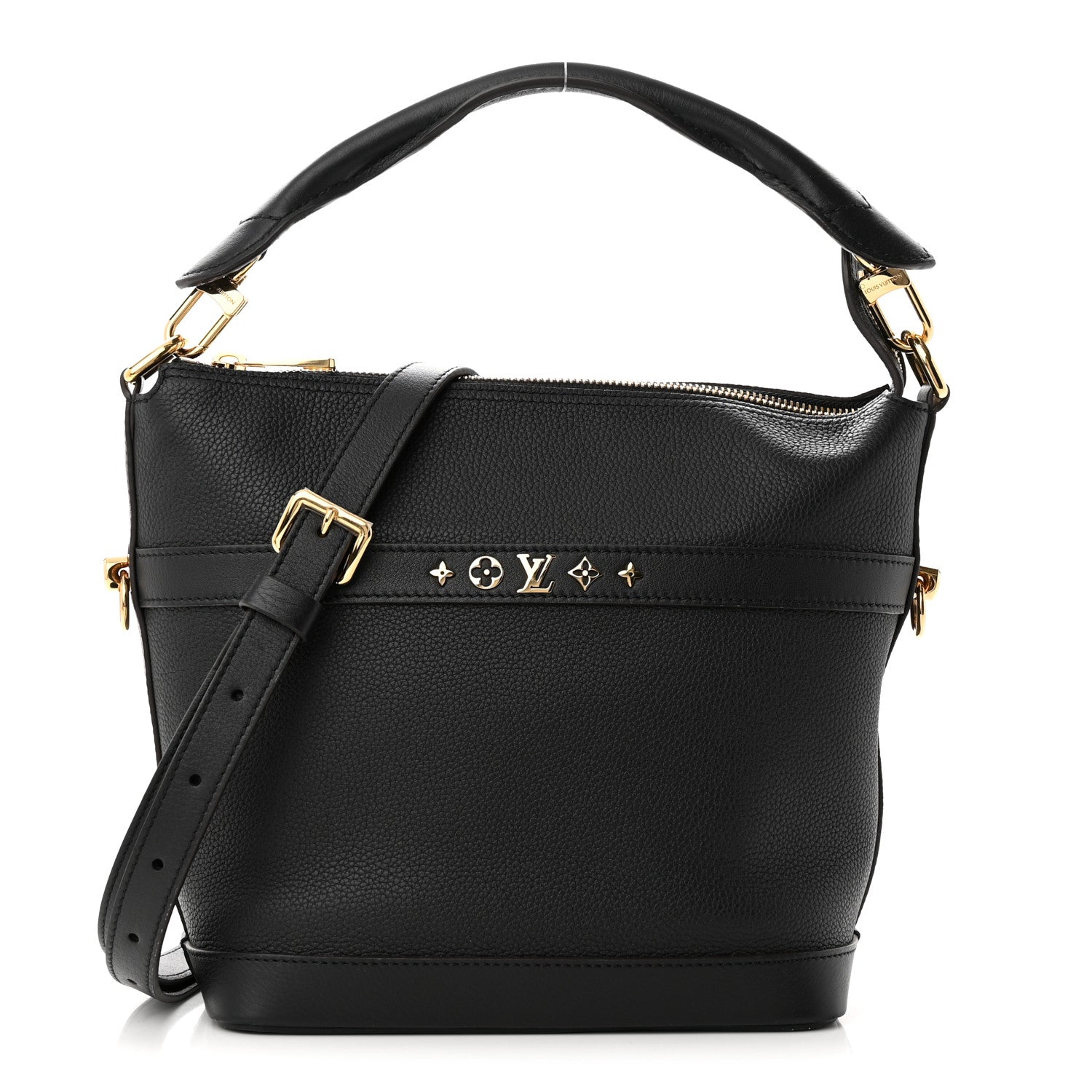 Louis Vuitton Grained Calfskin Cruiser PM Black 1 of 9