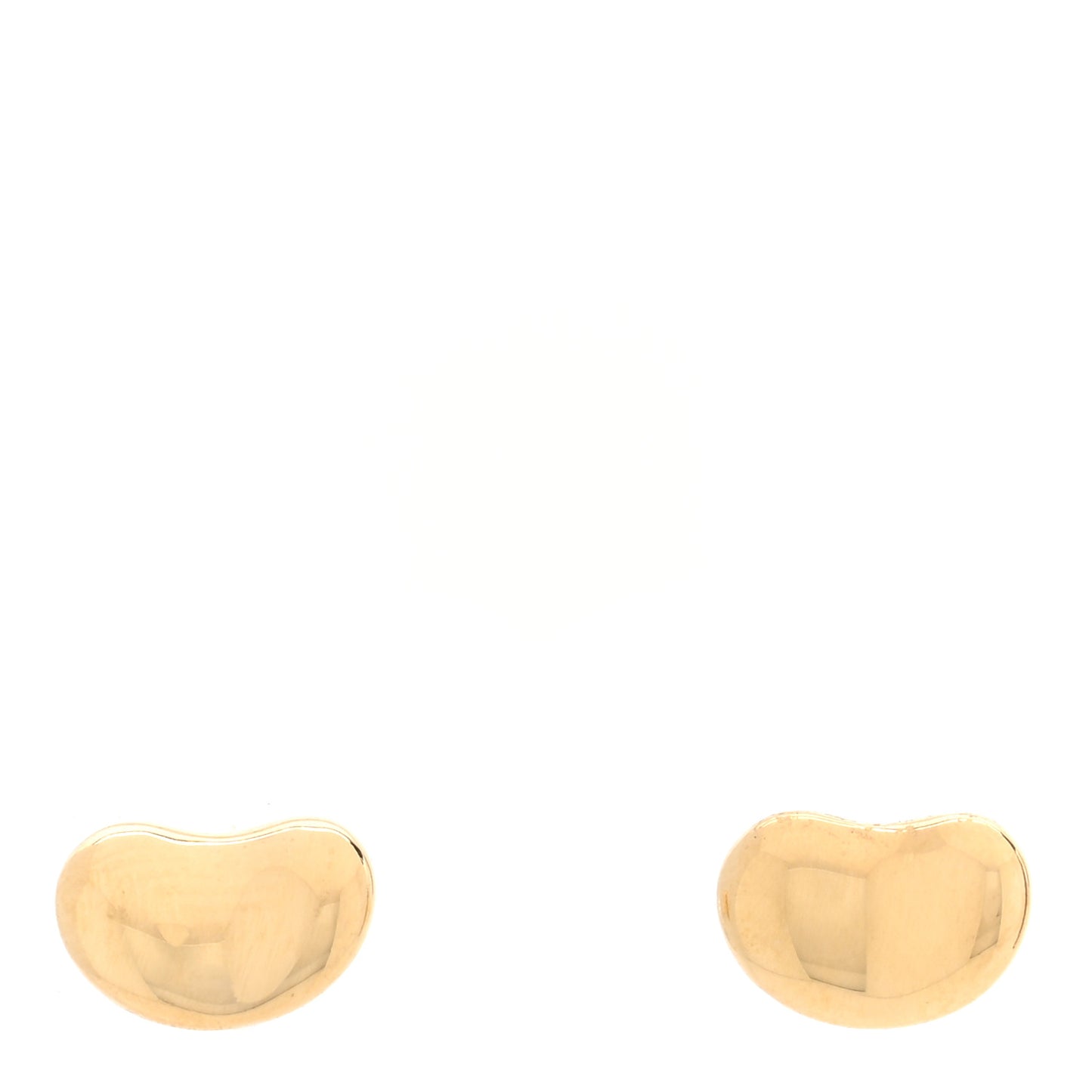 18K Yellow Gold 9mm Elsa Peretti Bean Earrings
