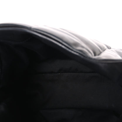 Saint Laurent Lambskin Quilted Monogram Monochrome Medium Loulou Puffer Chain Satchel Black 5 of 10