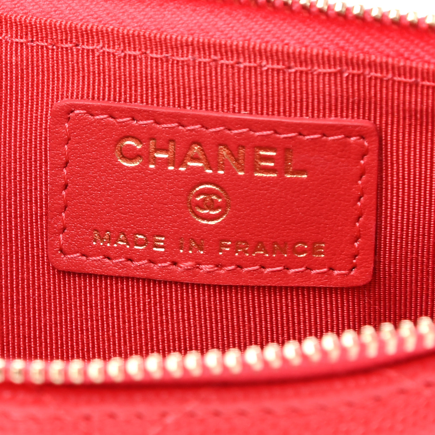 Chanel Caviar Quilted Classic iPhone Pouch Red 7 of 8