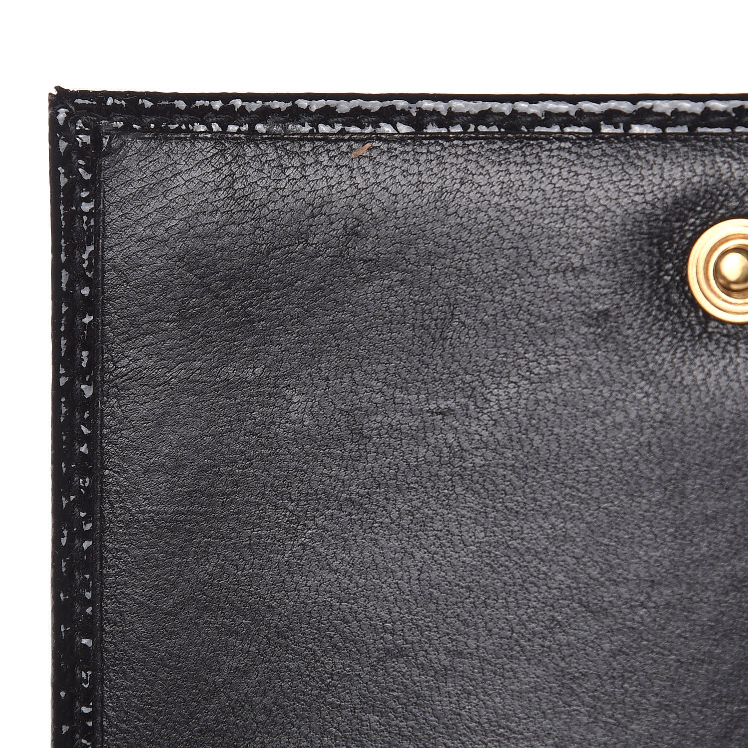 Saint Laurent Patent Y-Mail French Wallet Black 9 of 11