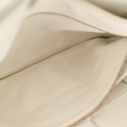 Bottega Veneta Grained Calfskin Maxi Intrecciato Cassette Crossbody Bag White 8 of 13