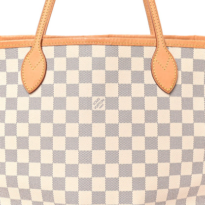 Louis Vuitton Damier Azur Neo Neverfull MM Rose Ballerine 7 of 10