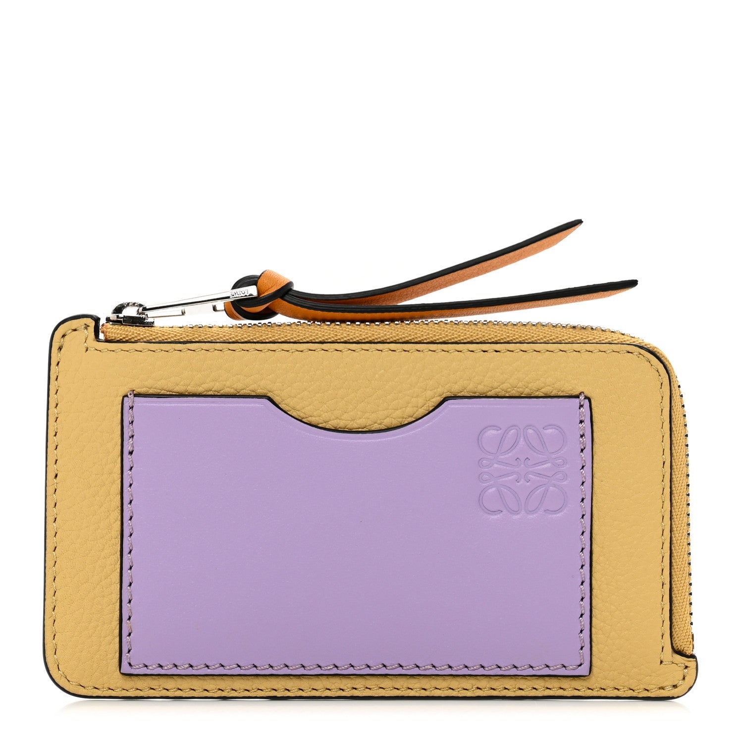 Loewe Soft Grained Calfskin Coin Card Holder Gold Guimauve 1 of 8
