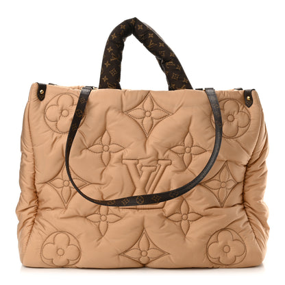 Louis Vuitton Econyl Monogram Pillow Giant Onthego GM Beige 1 of 9