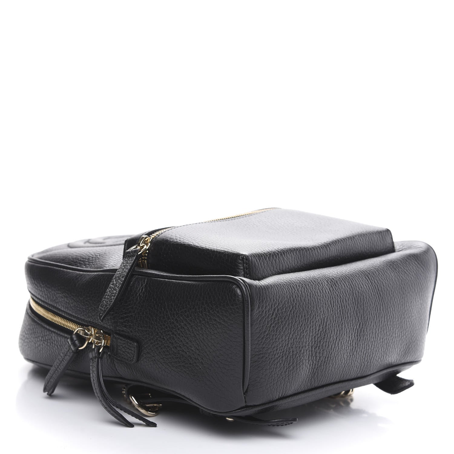 Gucci Pebbled Calfskin Soho Chain Backpack Black 3 of 10