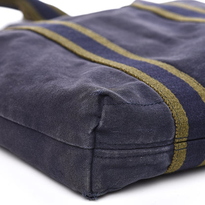 Hermes Canvas Fourre Tout Navy 8 of 14