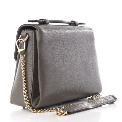 Gucci Dollar Calfskin Interlocking G Top Handle Shoulder Bag Loess 2 of 8