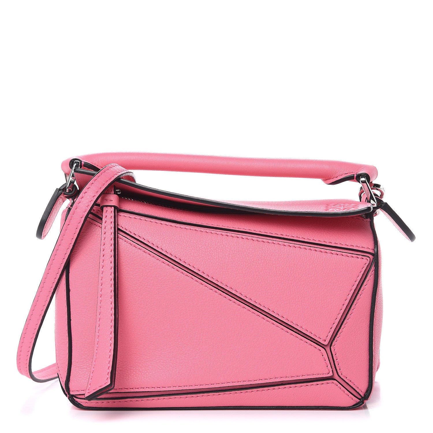 Loewe Calfskin Mini Puzzle Bag Wild Rose 1 of 10