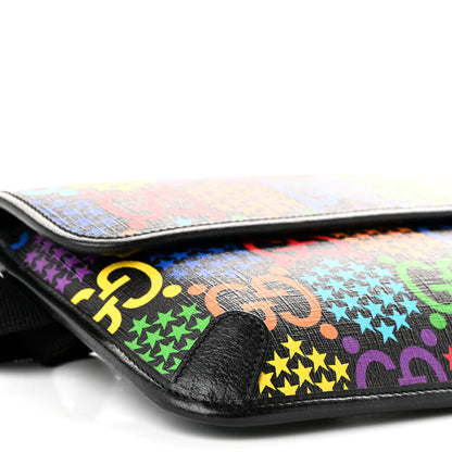 Gucci GG Supreme Monogram Psychedelic Slim Belt Bag Black 8 of 10