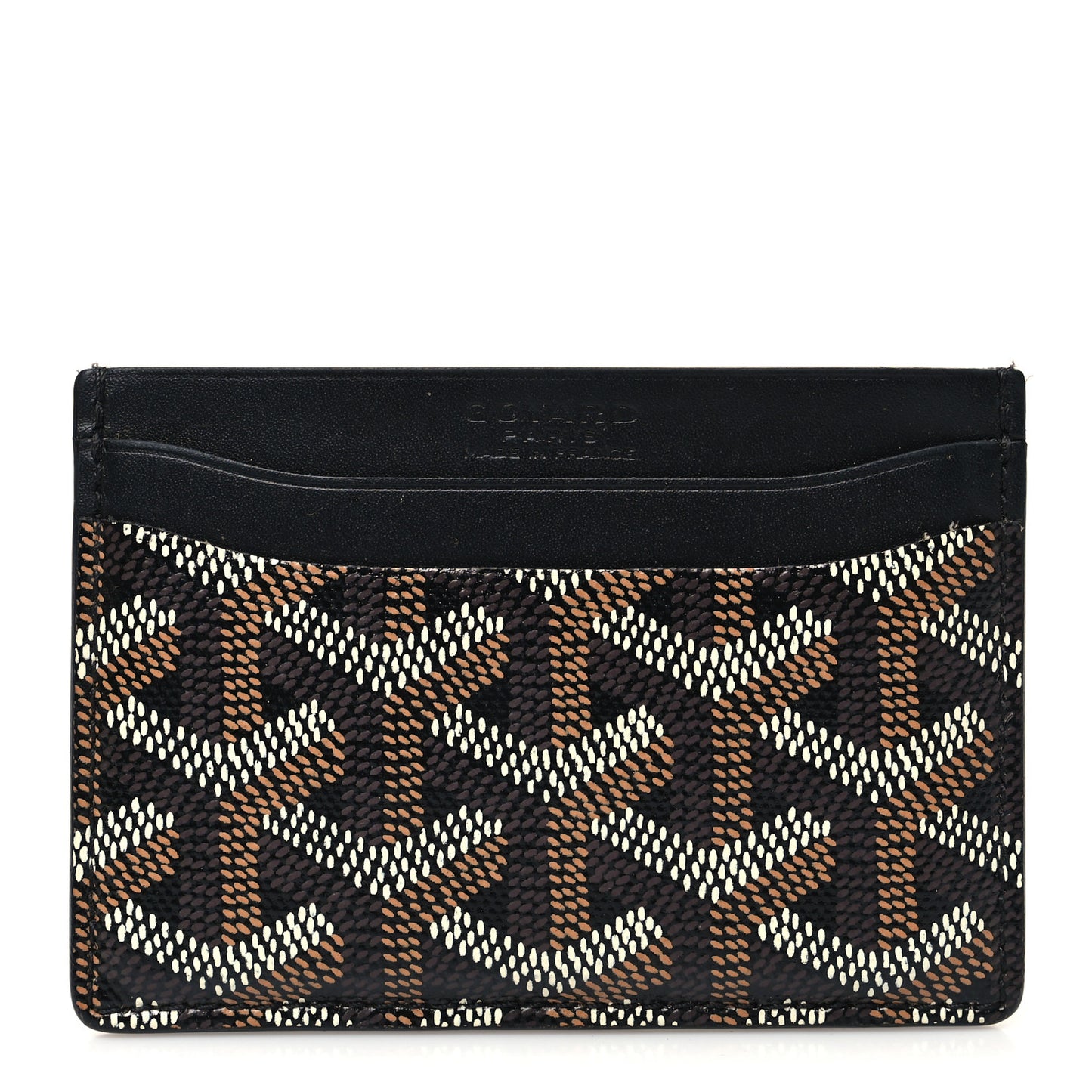 Goyardine Saint Sulpice Card Holder Black
