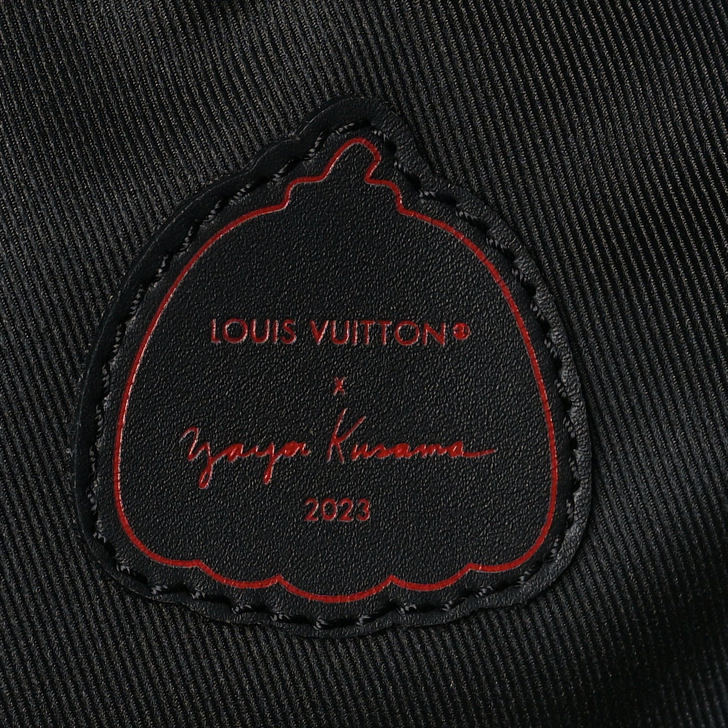 LV X YK Taurillon Monogram Keepall Bandouliere 50 Black Red