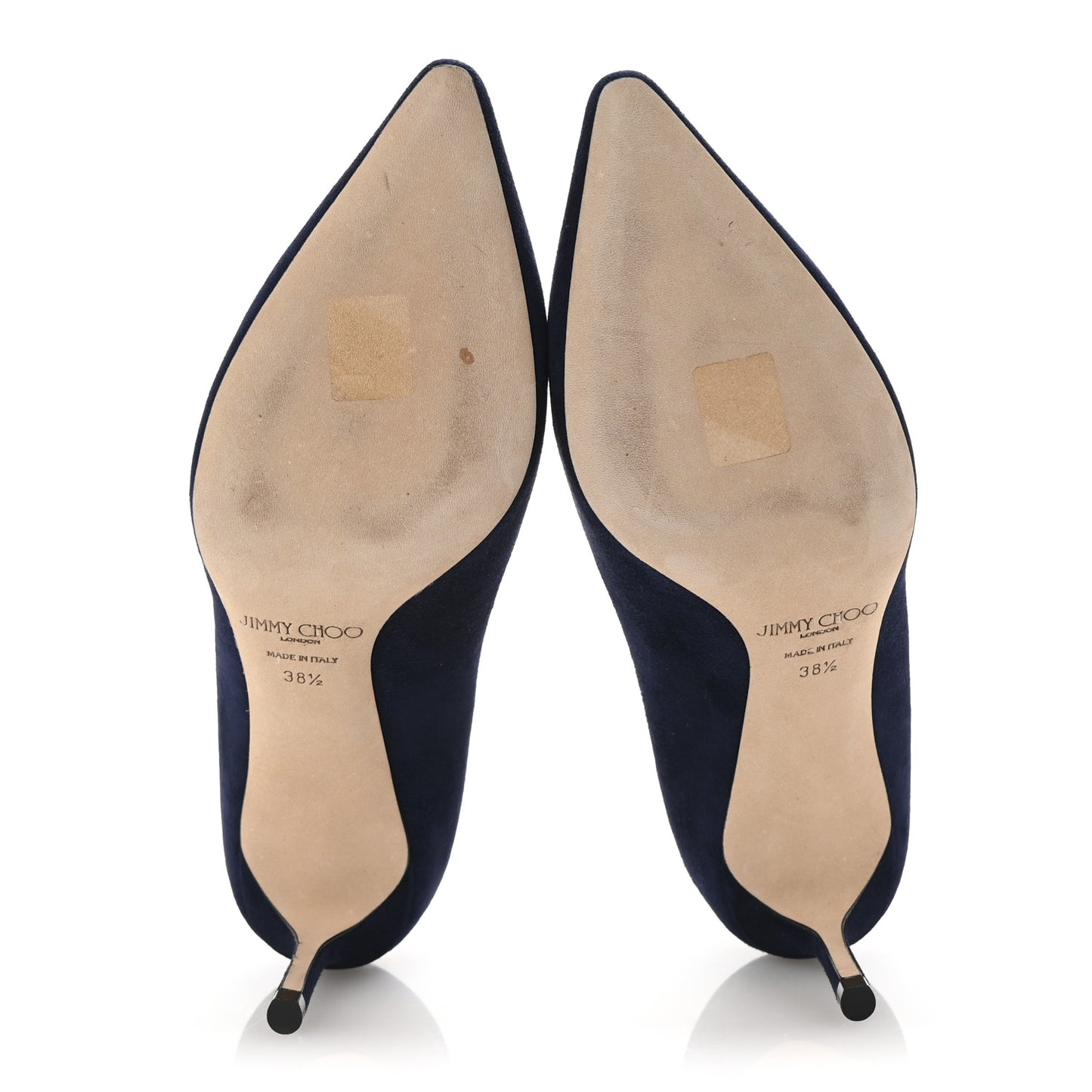 Suede Pointy Toe Romy 60 Pumps 38.5 Navy