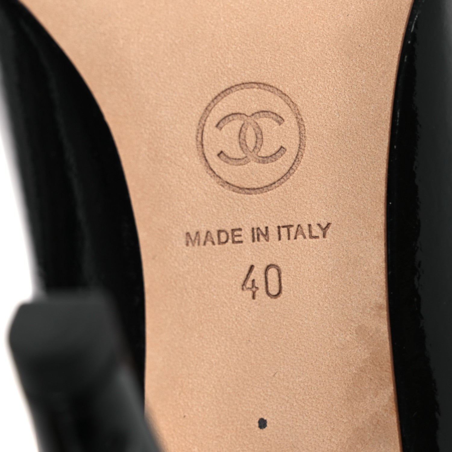 Chanel Patent Ombre Pumps 40 Beige Black 8 of 16