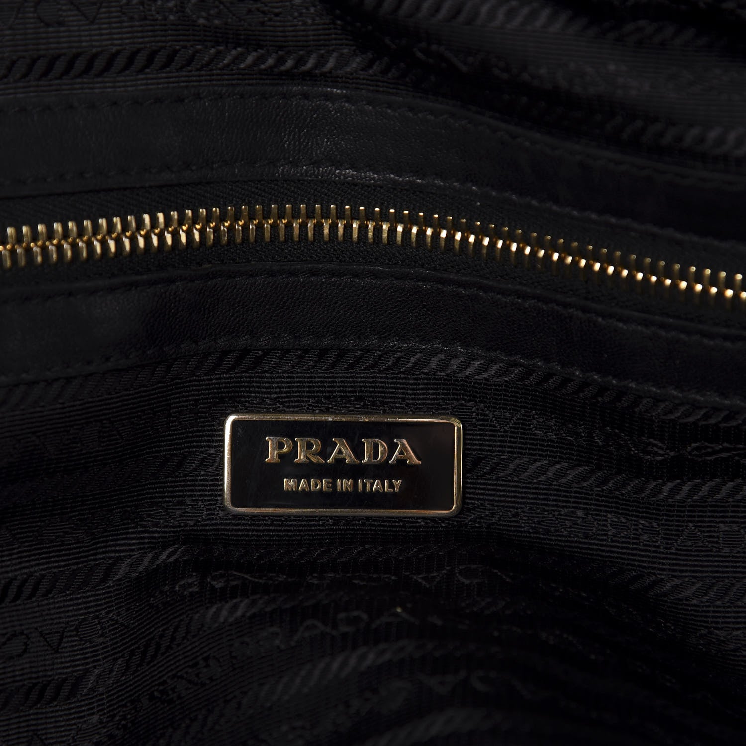 Prada Nappa Gaufre Tote Black 8 of 19