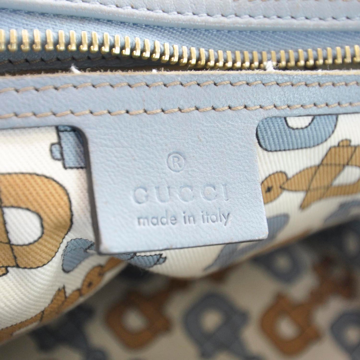 Guccissima Medium Joy Boston Light Blue