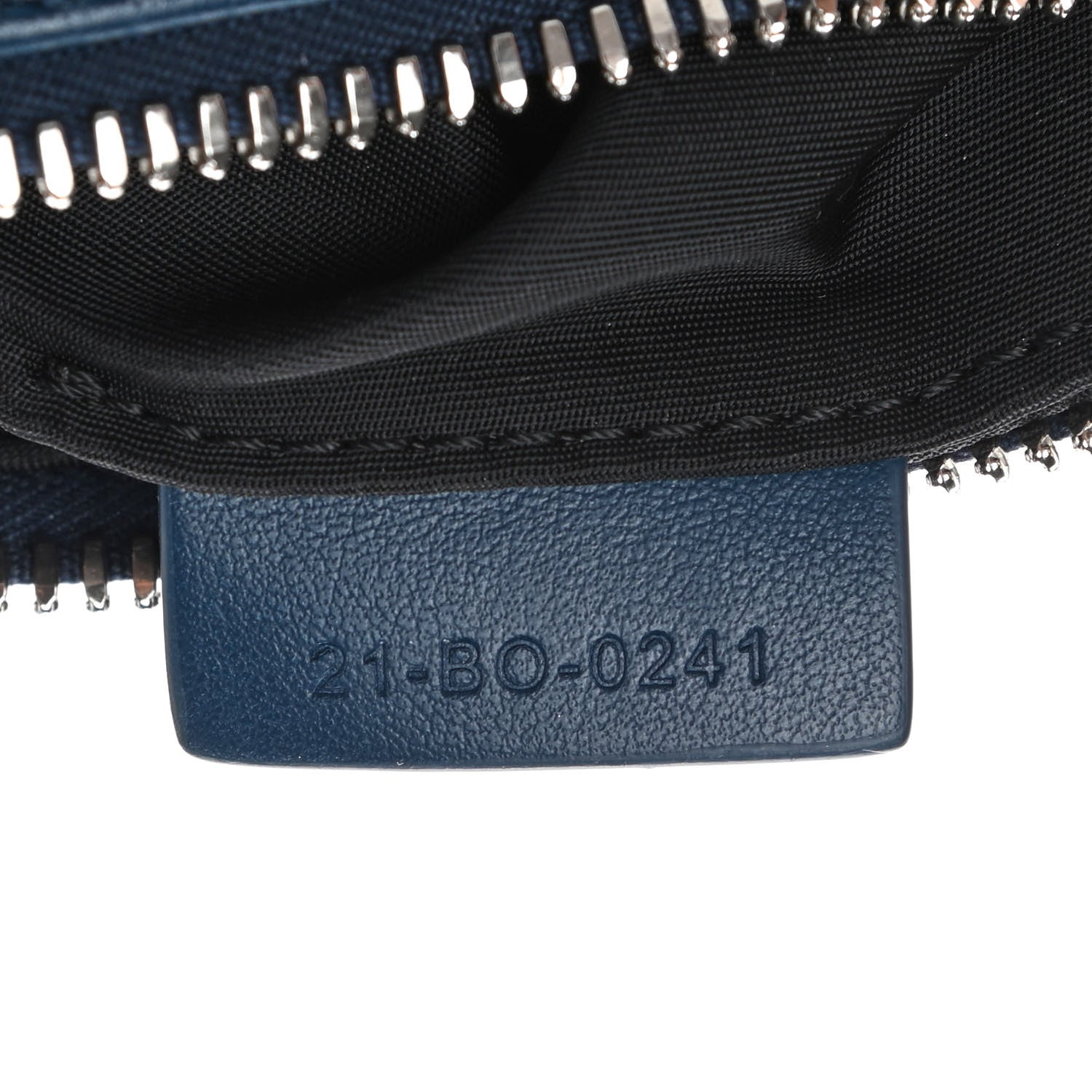 Christian Dior Galaxy Calfskin Oblique World Tour Saddle Belt Bag Navy Blue 9 of 13