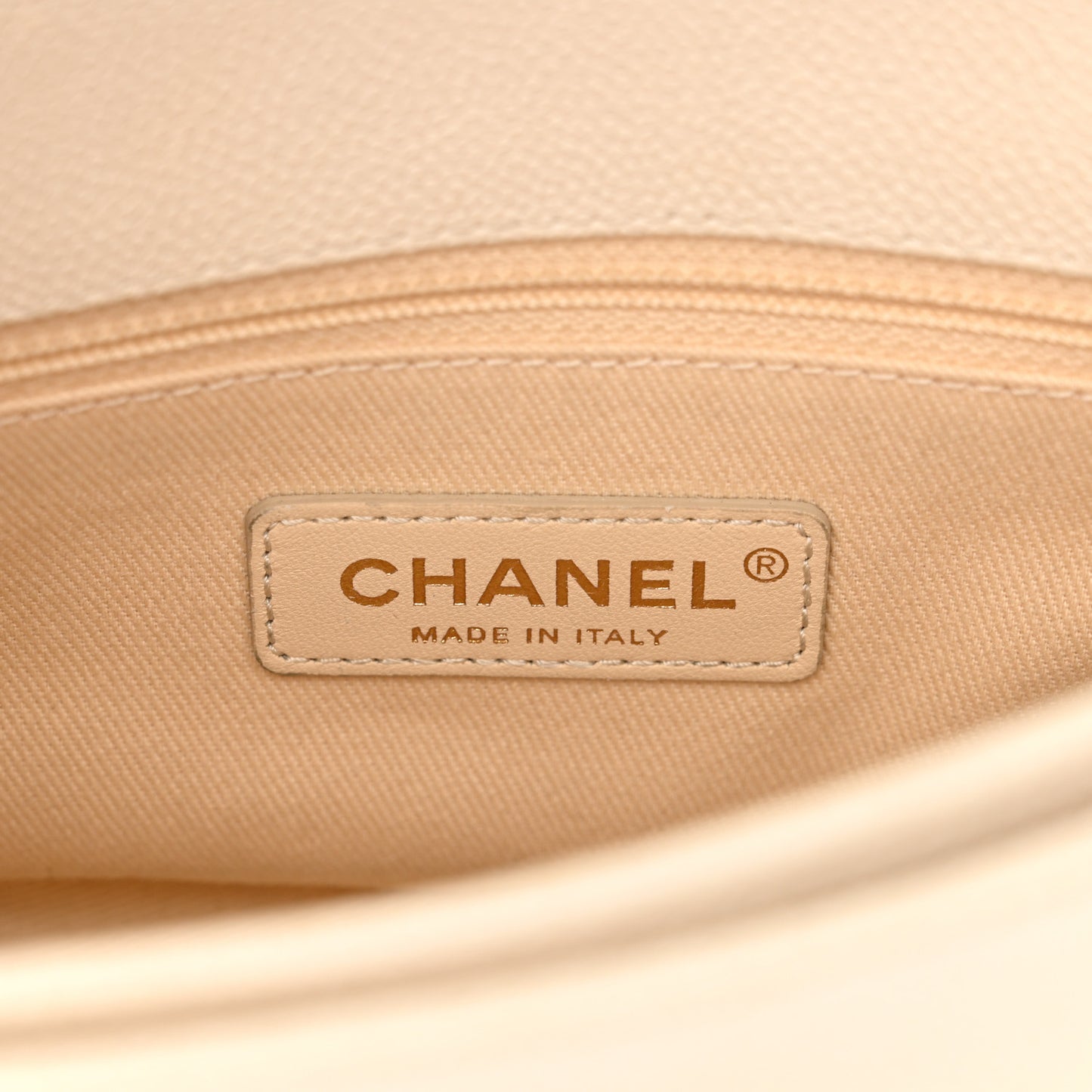 Grained Calfskin Quilted Small Cuba Top Handle Flap White