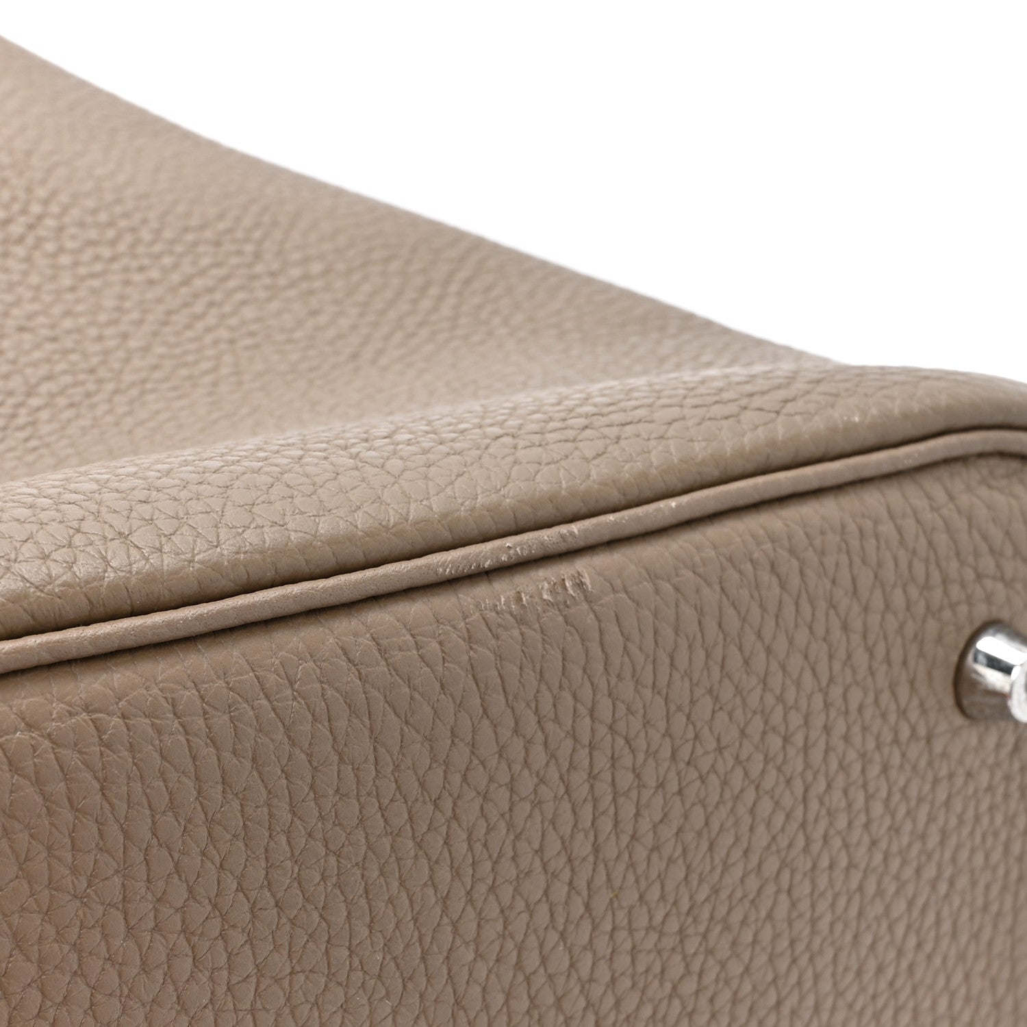 Hermes Taurillon Clemence Picotin Lock 22 MM Etoupe 12 of 15