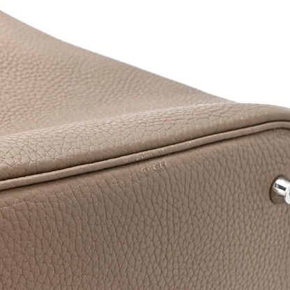 Hermes Taurillon Clemence Picotin Lock 22 MM Etoupe 12 of 15