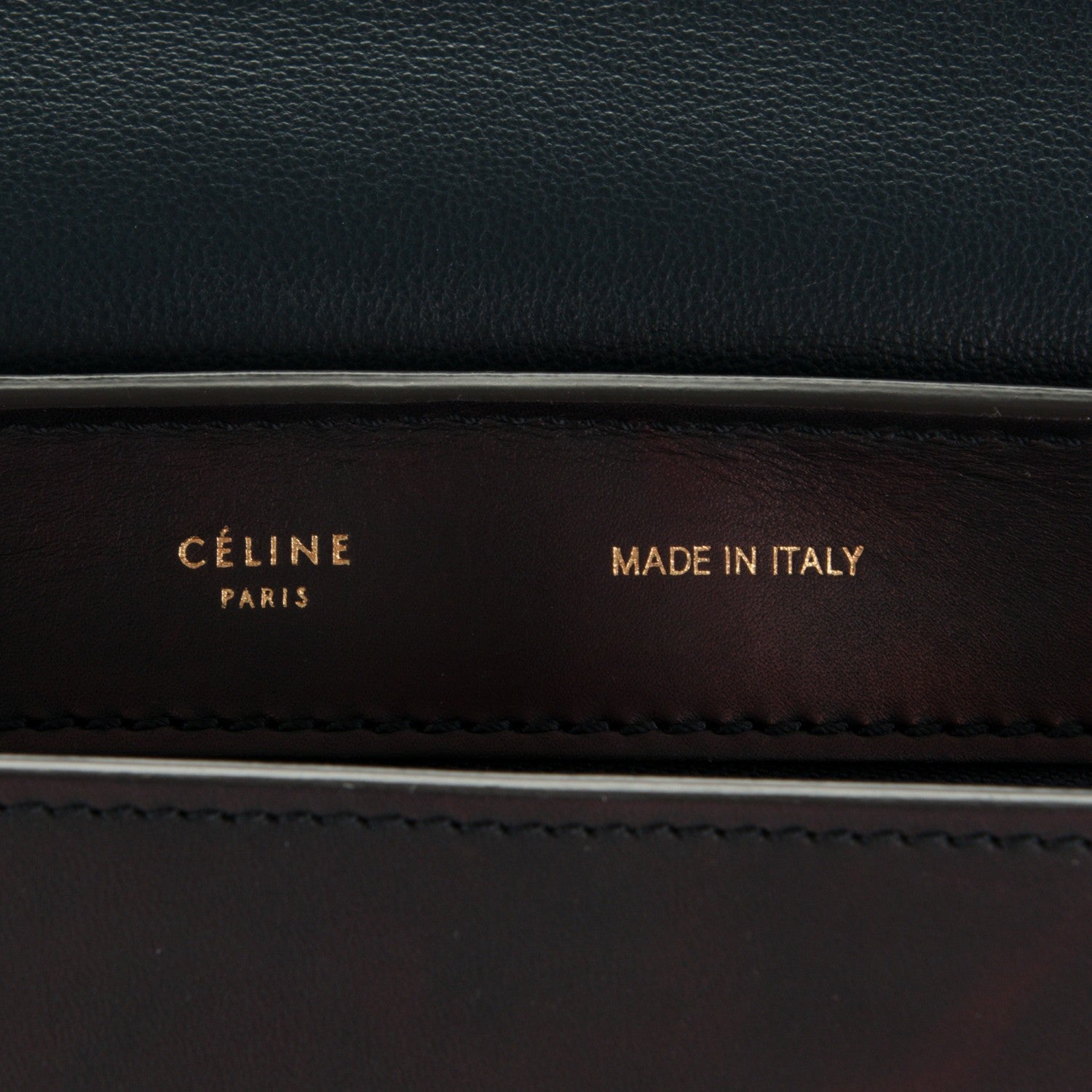 Celine Smooth Calfskin Suede Medium Trapeze Black 8 of 9
