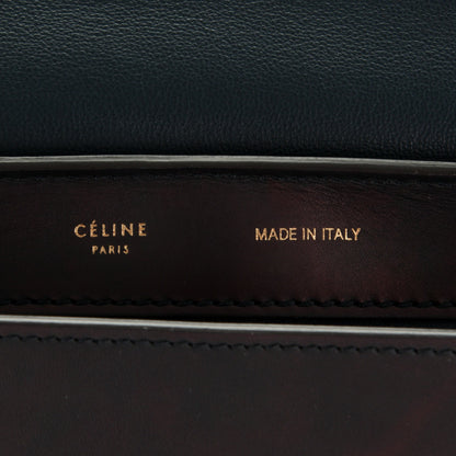 Celine Smooth Calfskin Suede Medium Trapeze Black 8 of 9