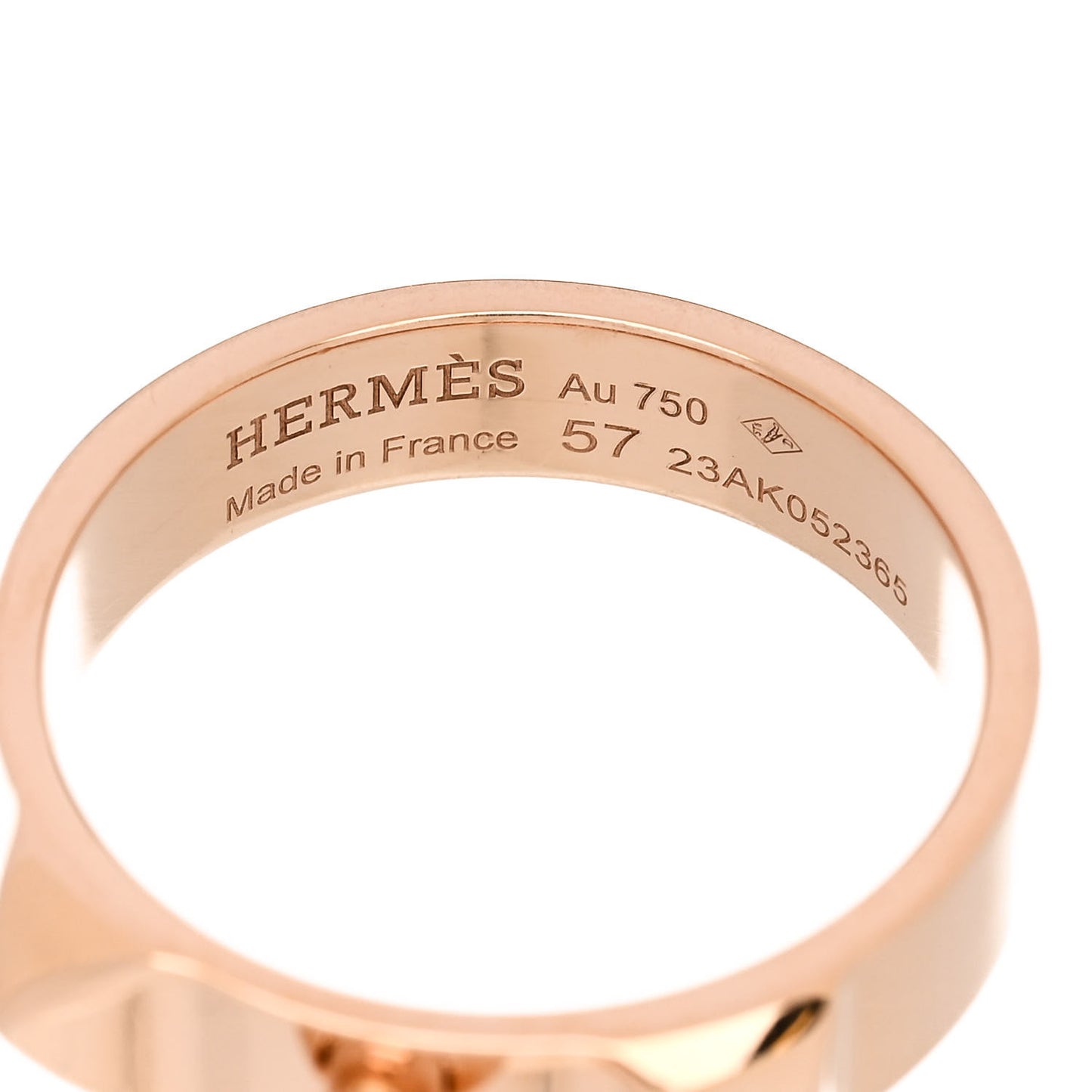 18K Rose Gold PM Collier De Chien Ring 57 8