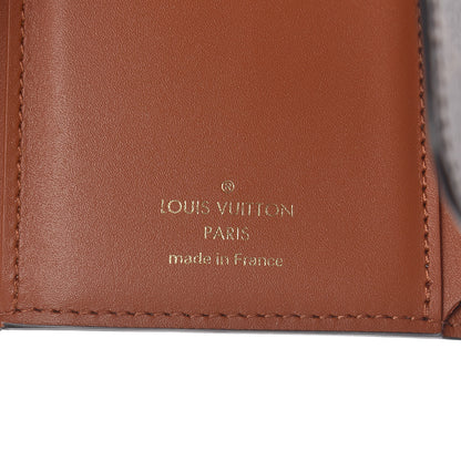 Louis Vuitton Monogram Flower Lock Compact Wallet Caramel 6 of 9