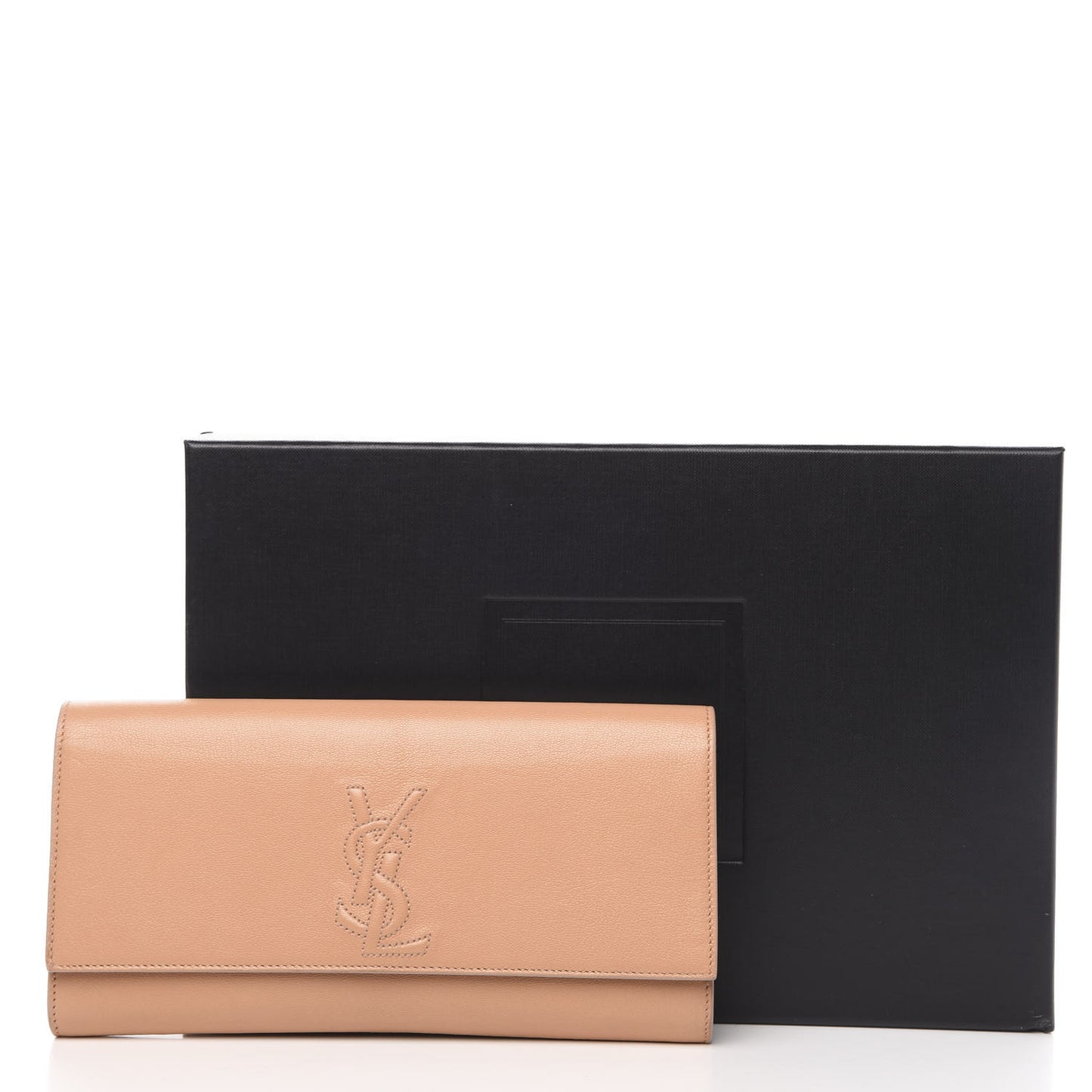 Chevre Small Belle de Jour Clutch Beige