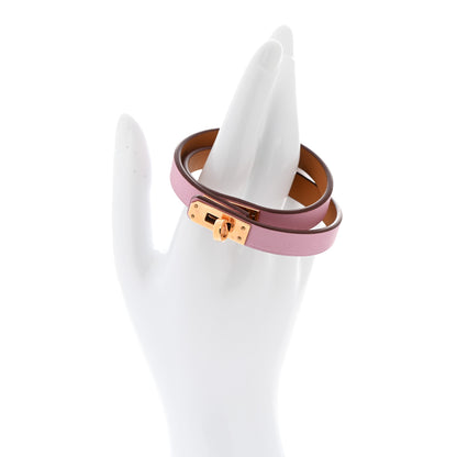 Hermes Swift Kelly Double Tour Bracelet T3 Mauve Sylvestre 2 of 5