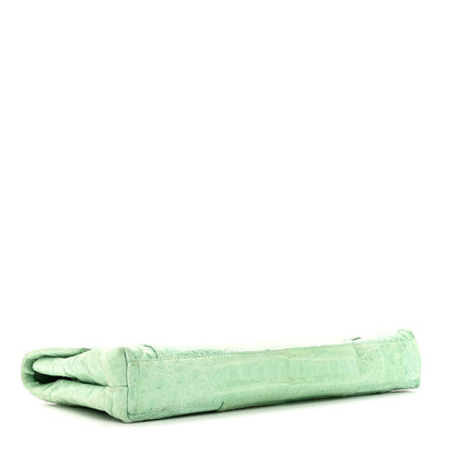 Nancy Gonzalez Crocodile Foldover Clutch Seafoam 4 of 8