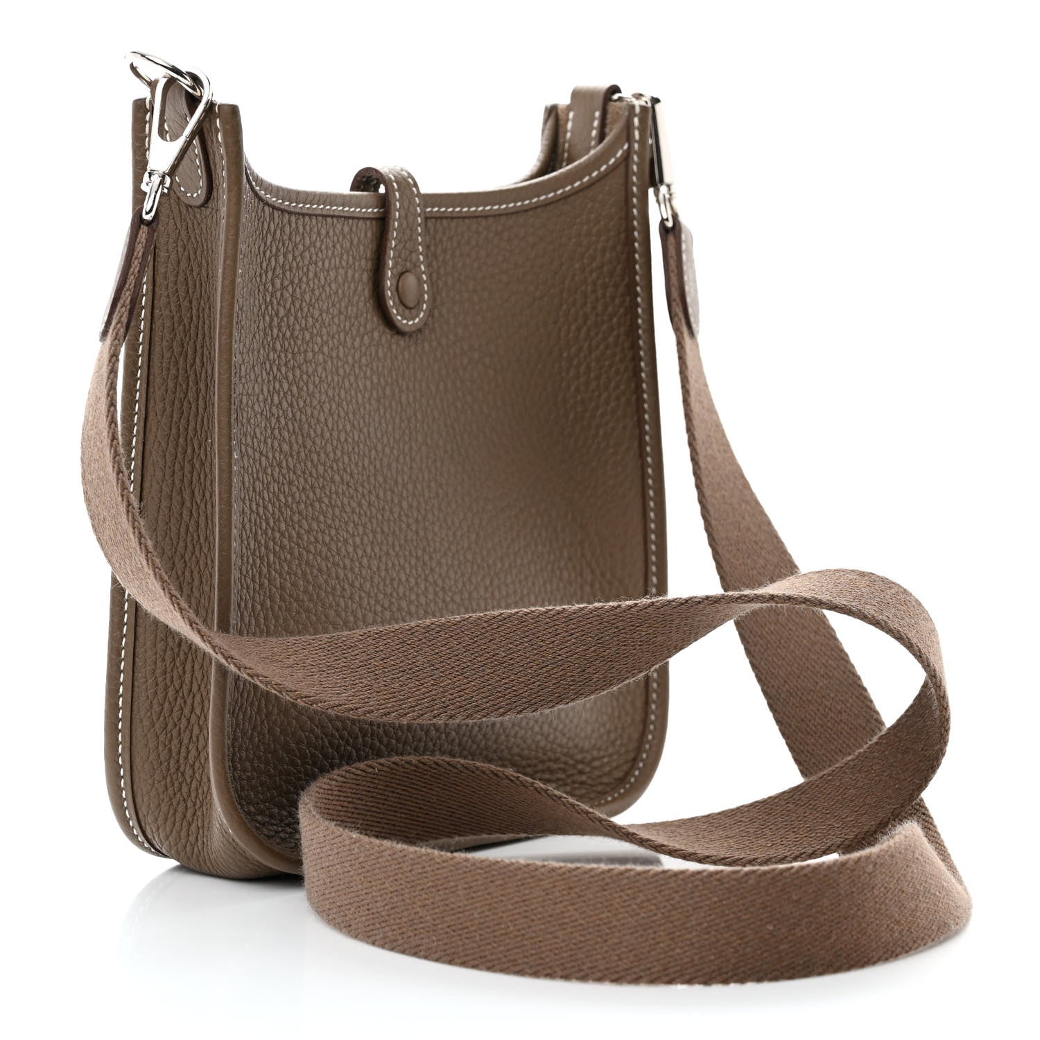 Hermes Taurillon Clemence Evelyne TPM Etoupe 3 of 14