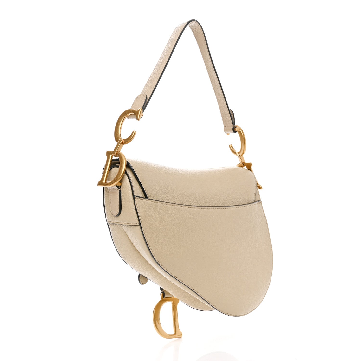 Christian Dior Grained Calfskin Saddle Bag Sand 2 of 9