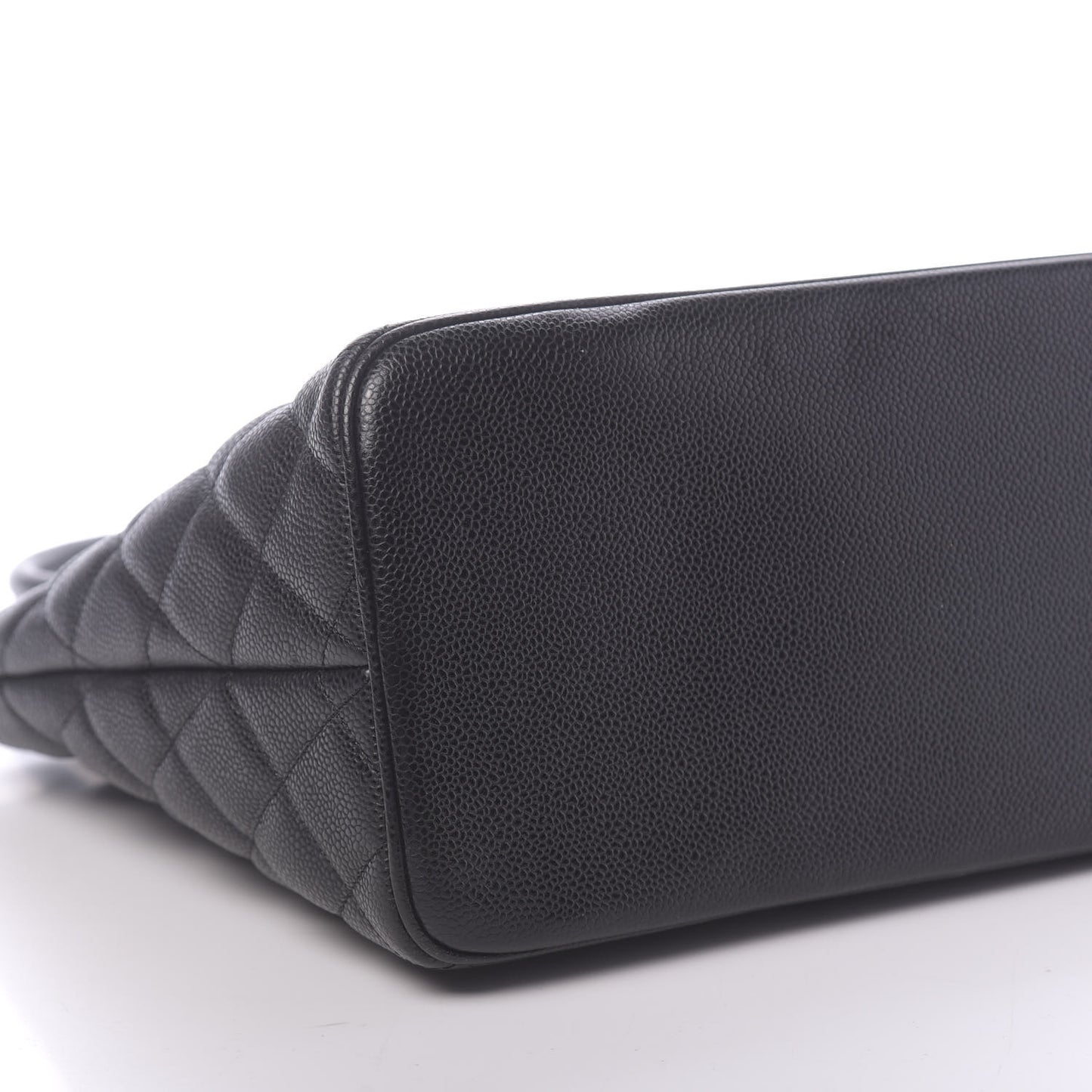 Caviar Quilted Medallion Tote Black