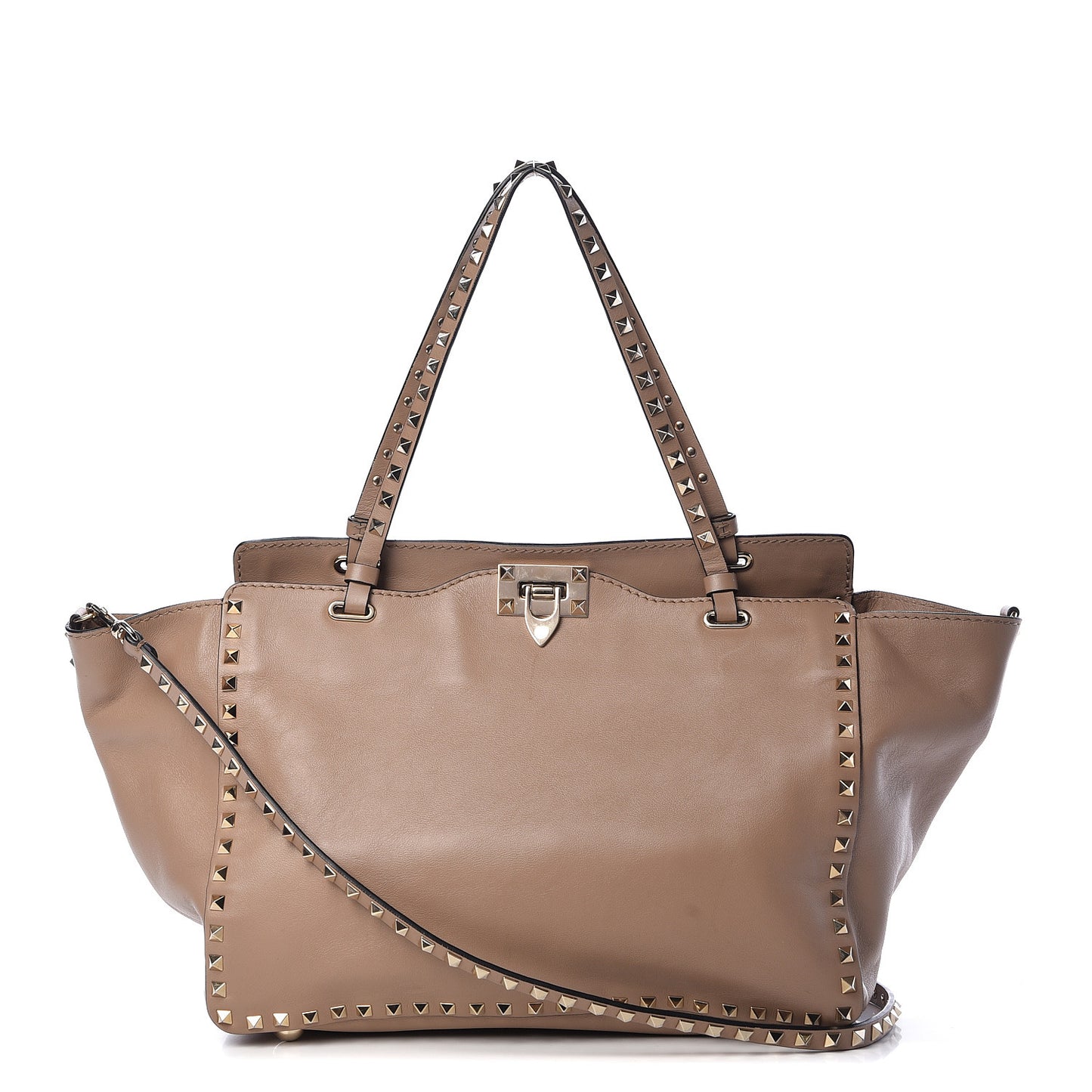 Vitello Medium Rockstud Tote Alpaca