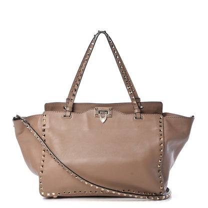 Valentino Garavani Vitello Medium Rockstud Tote Alpaca 1 of 13