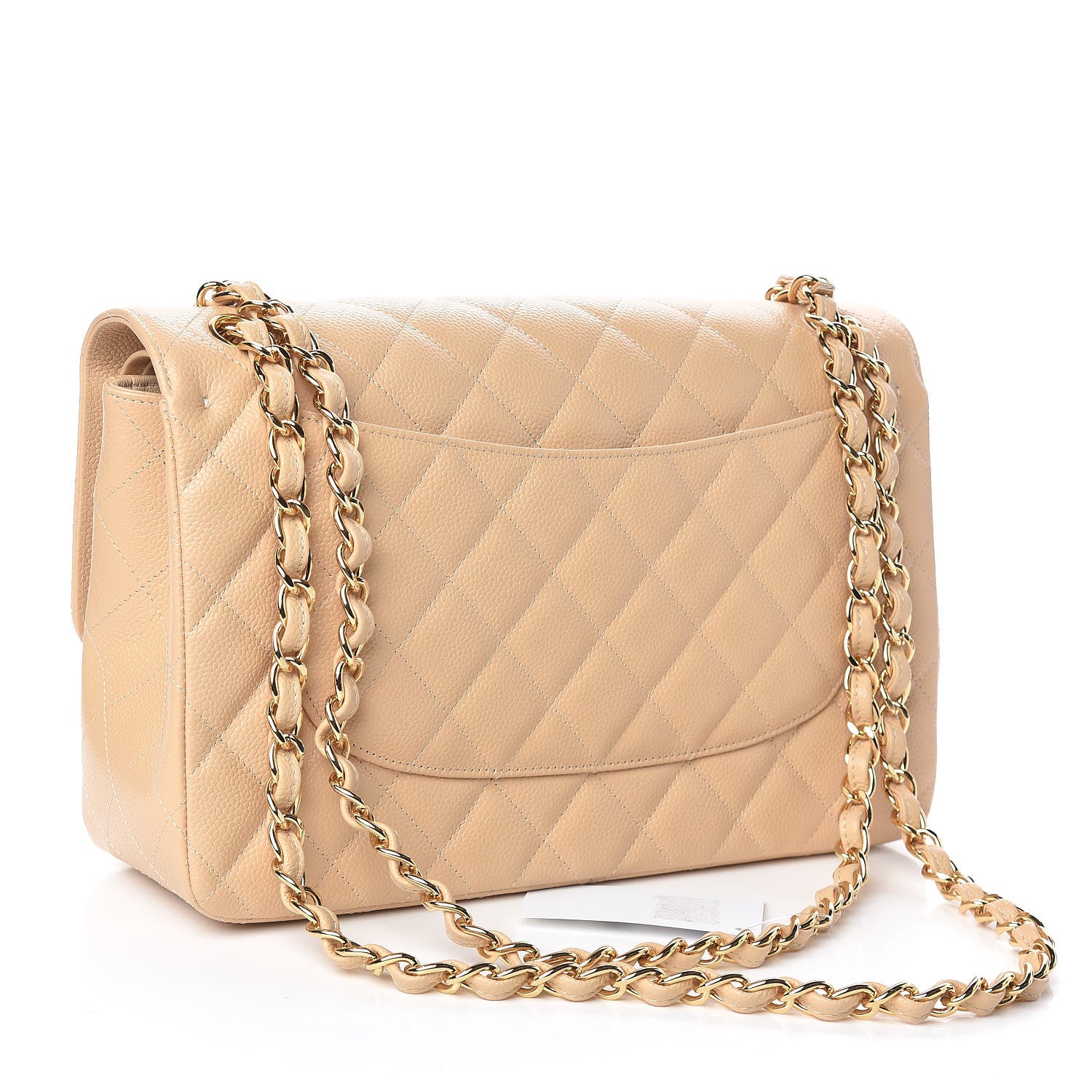 Chanel Caviar Quilted Jumbo Double Flap Beige Clair 3 of 11