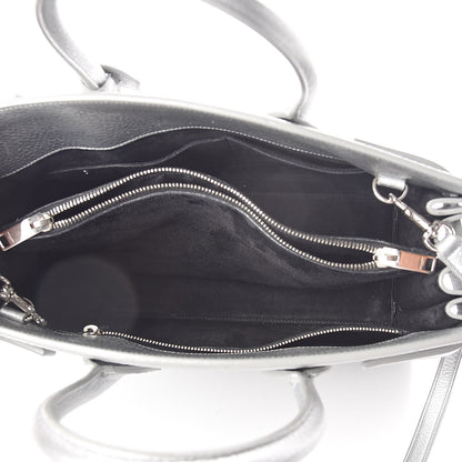 Saint Laurent Metallic Calfskin Small Sac De Jour Silver 5 of 9