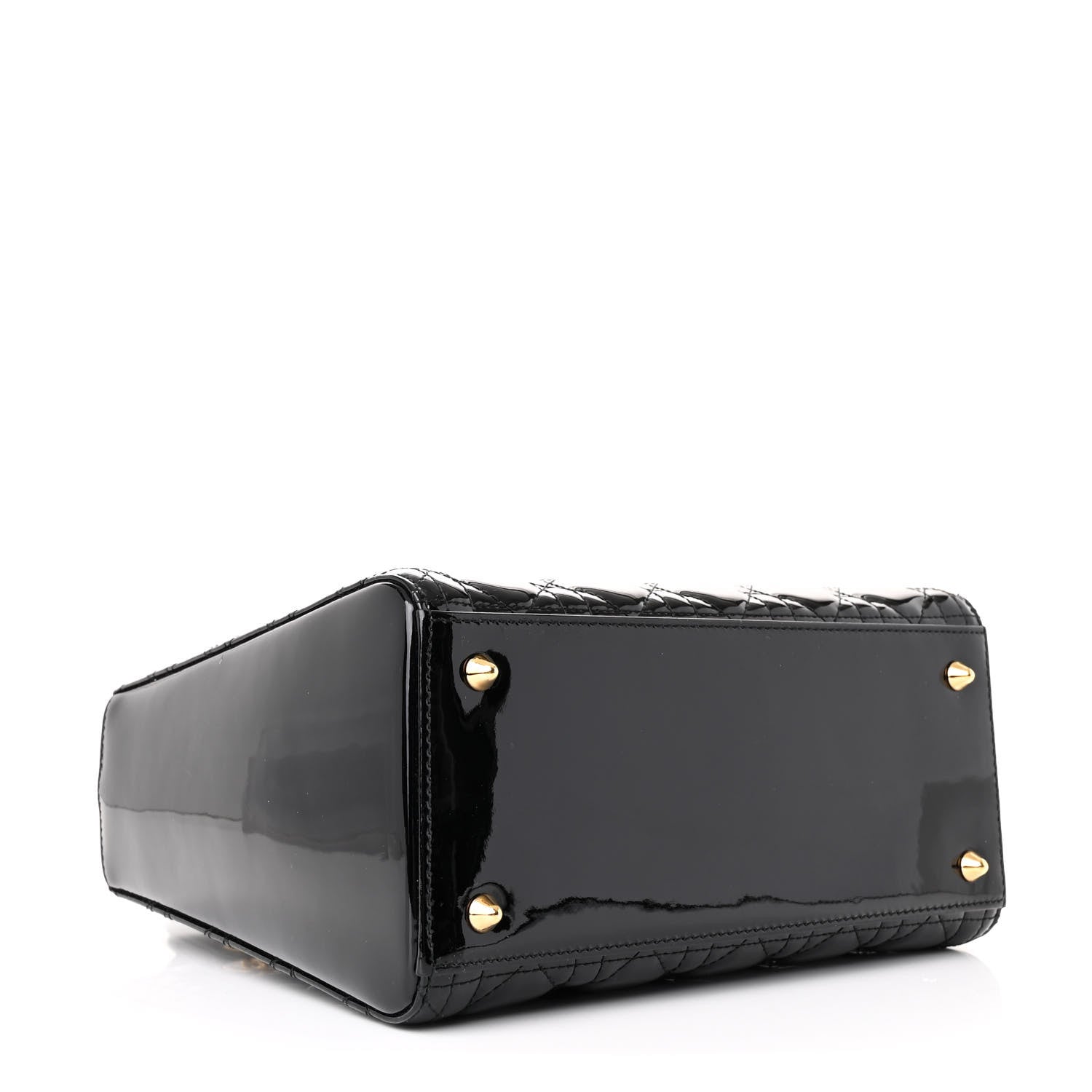 Christian Dior Patent Cannage Medium Lady Dior Black 4 of 10