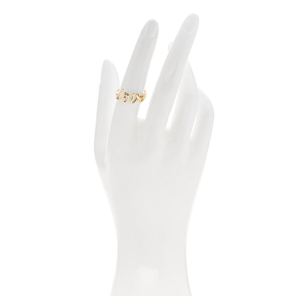 Tiffany 18K Yellow Gold Paloma's Graffiti Love Ring 53 6.5 2 of 5