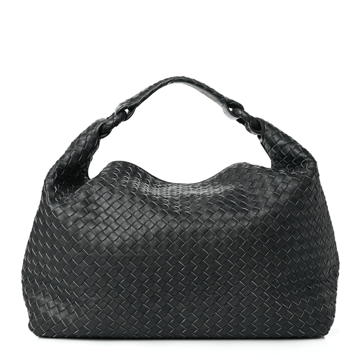 Nappa Intrecciato Sloane Hobo Ferro Gray