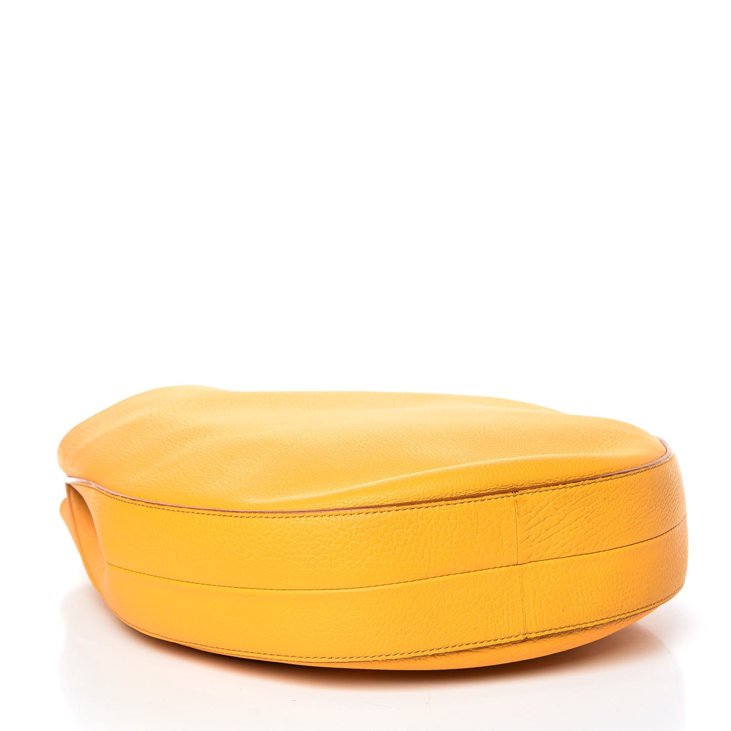 Crisped Calfskin Medium Hobo Saffron