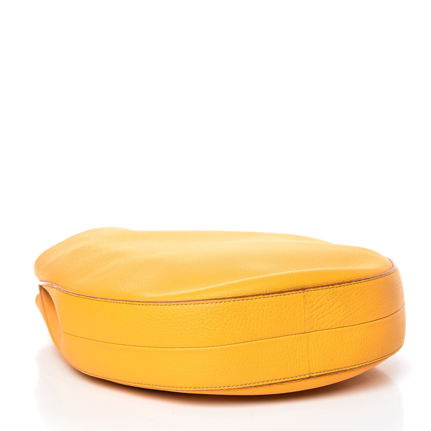 Celine Crisped Calfskin Medium Hobo Saffron 5 of 11