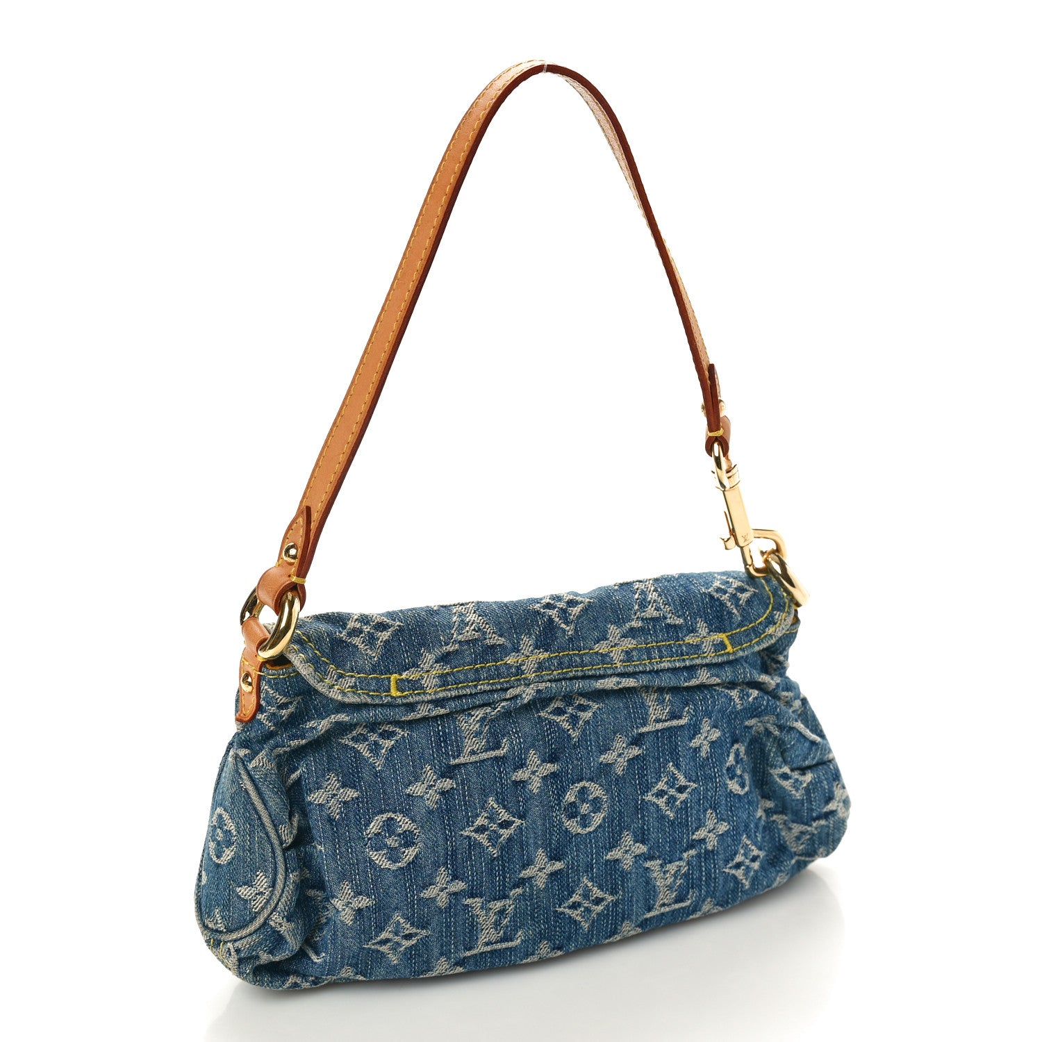 Louis Vuitton Monogram Denim Mini Pleaty Blue 3 of 9