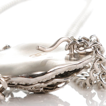 Chanel Crystal CC Camellia Belt Silver 6 of 7
