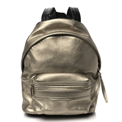 Saint Laurent Metallic Lambskin Mini Toy City Backpack Gold 1 of 5
