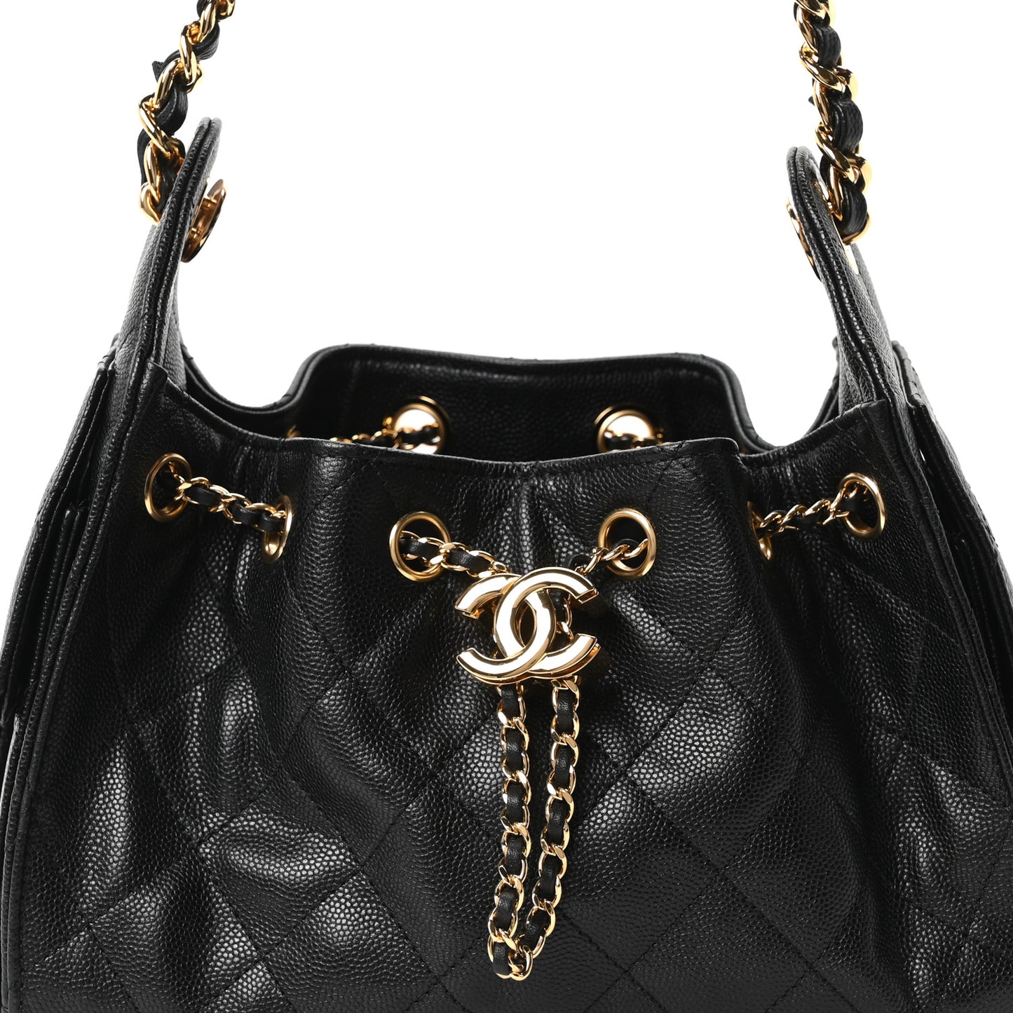 Caviar Quilted Mini Chanel 25 Handbag Black